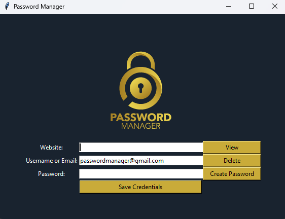 Password Manager Screenshot